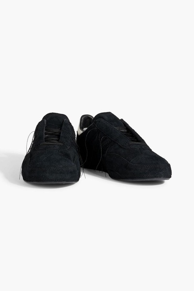 Gazelle whipstitched suede sneakers