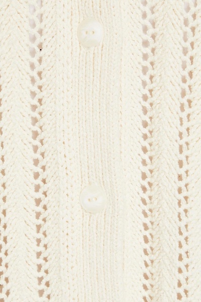 Adrienne open-knit cotton-blend cardigan