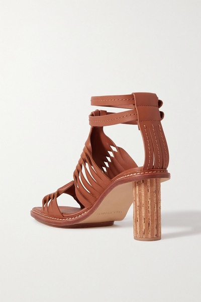 Madeira cutout leather sandals