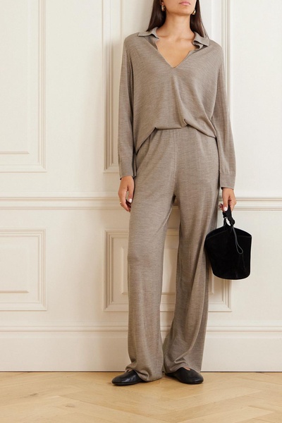 James merino wool wide-leg pants