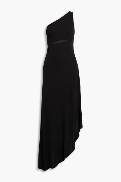 Clara one-shoulder cutout jersey dress