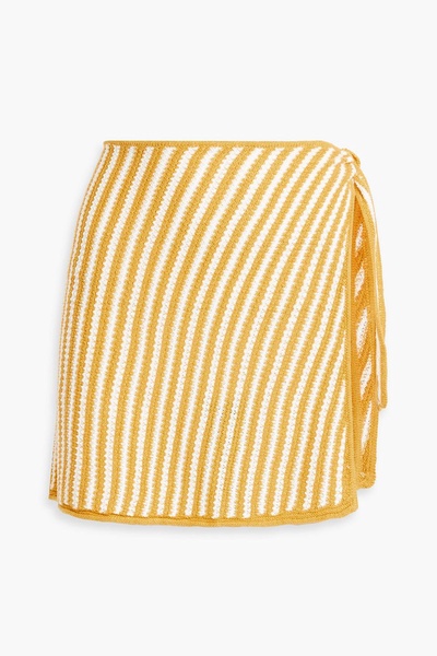 Striped linen pareo