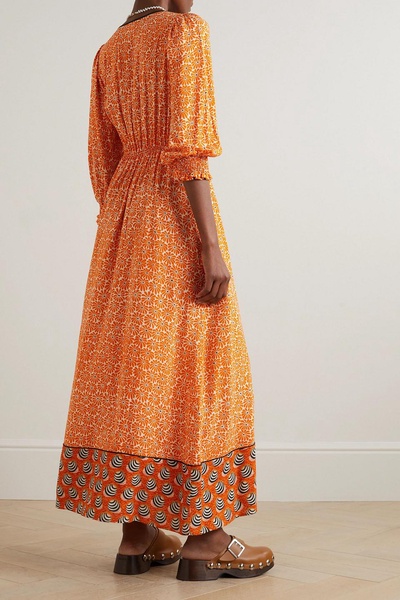 Yara printed woven maxi dress