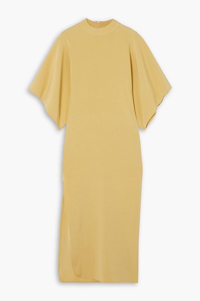 Stretch-silk midi dress