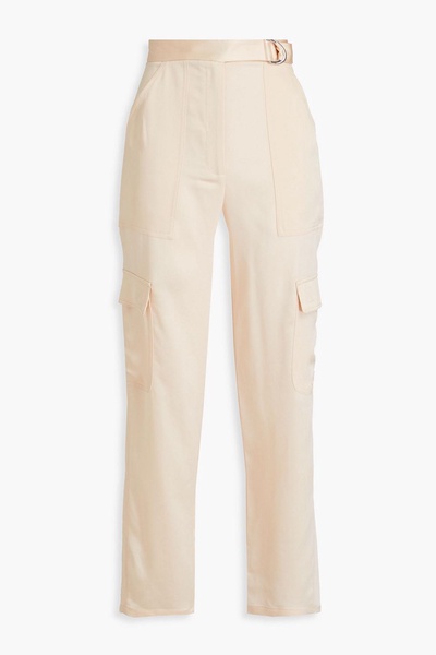 Carolina satin-crepe cargo pants