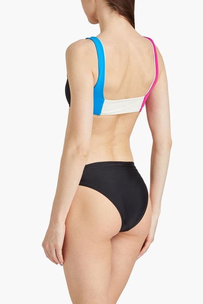 Meli color-block bikini top