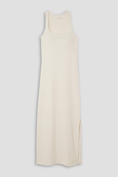 Ftan ribbed stretch-cotton jersey midi dress