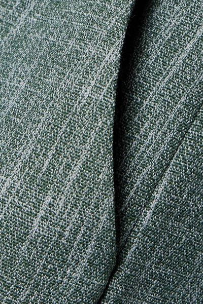 Wool-blend straight-leg pants