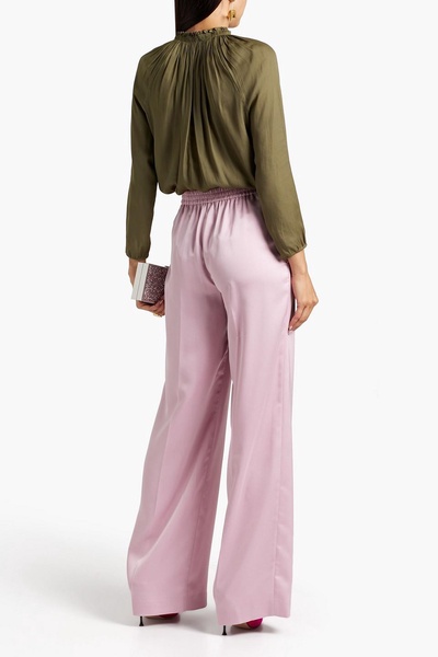 Aleah satin wide-leg pants