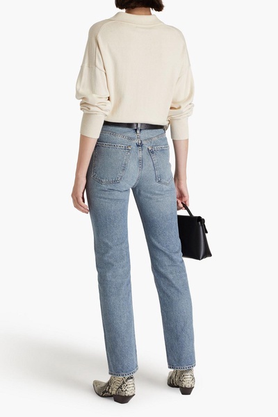 Martin high-rise straight-leg jeans