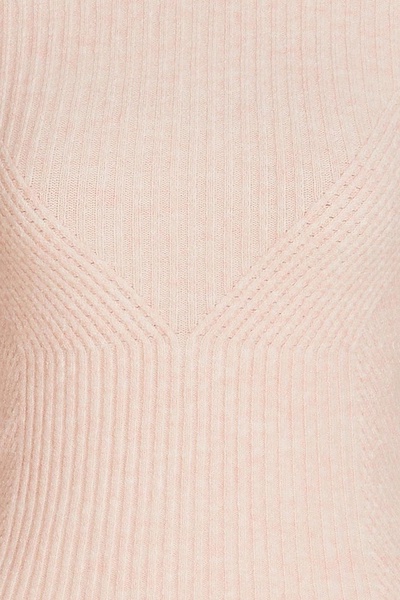 Ribbed-knit turtleneck sweater