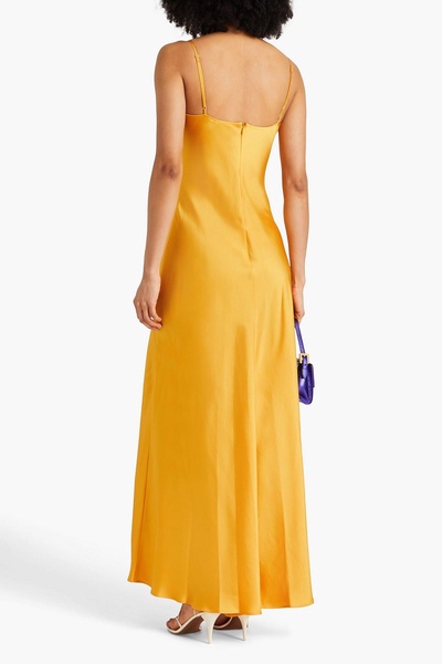 Finley satin-crepe gown