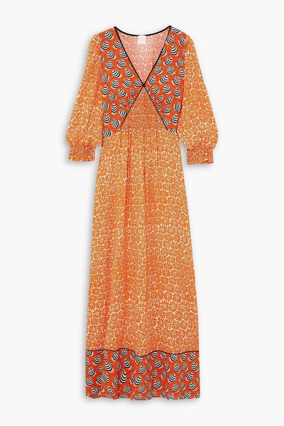 Yara printed woven maxi dress