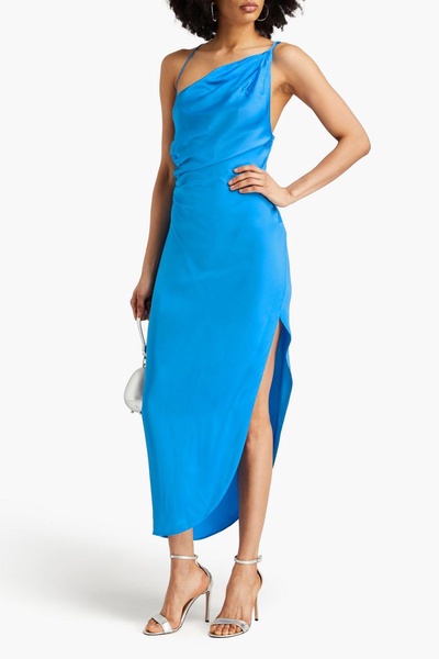 Xandra draped satin maxi dress