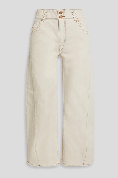 Thea cropped high-rise straight-leg jeans