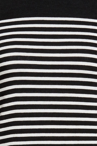 Striped stretch-jersey mini dress