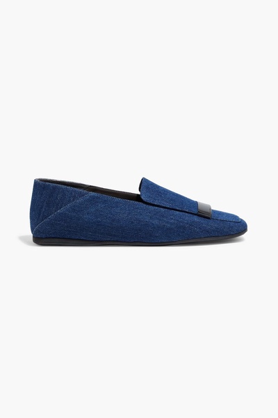 sr1 denim collapsible-heel loafers