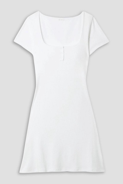 Pearle pointelle-knit  cotton nightdress