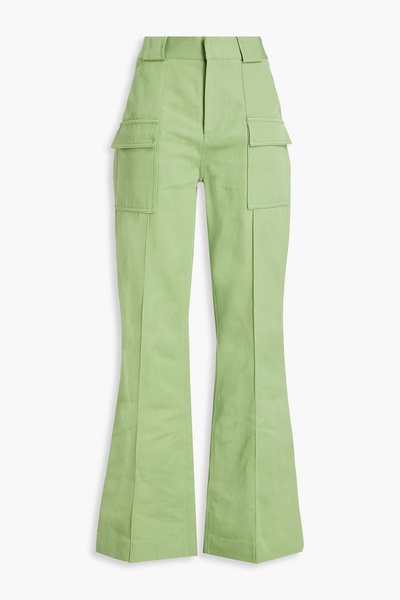 Gaspar cotton-blend twill wide-leg pants