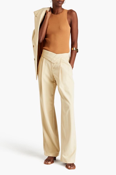 Vianka crepe wide-leg pants