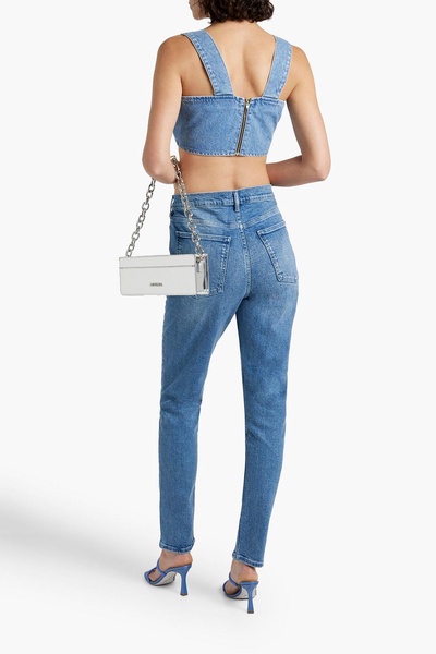 Josephine cropped denim top