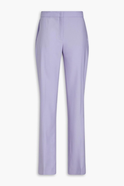 Wool straight-leg pants