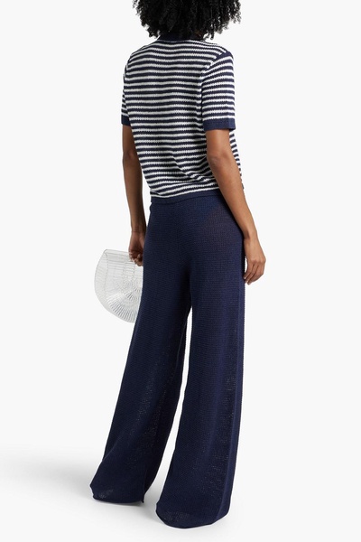 Linen wide-leg pants