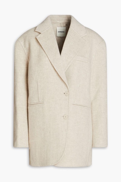 Wool-blend felt blazer