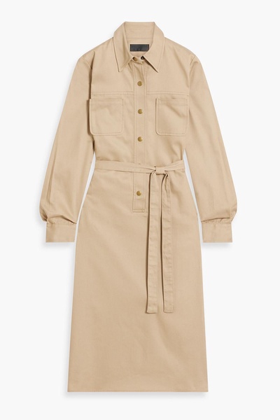 Agatha cotton-twill midi shirt dress