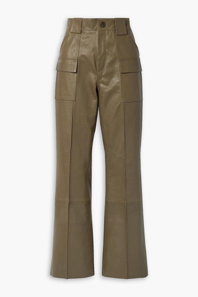 Geremy leather wide-leg pants