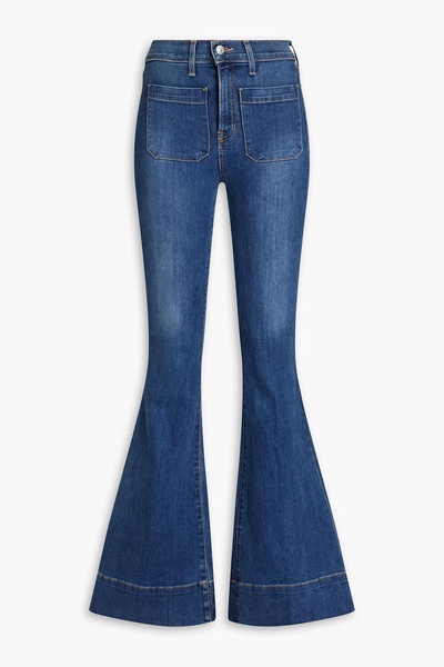 Sheridan faded high-rise flared jeans