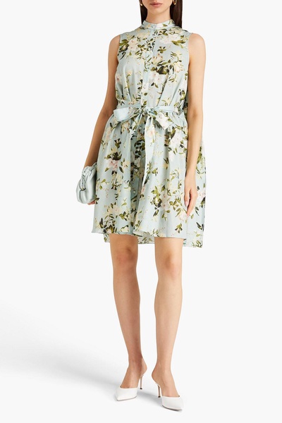 Soleil floral-print cotton-poplin mini dress