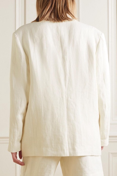 Quinn oversized linen blazer