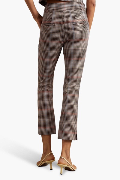 Montlake houndstooth tweed kick-flare pants