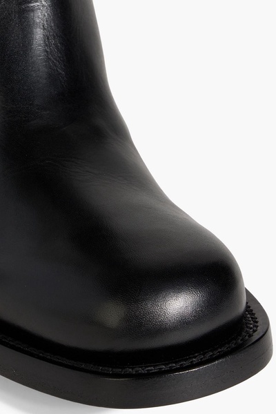 Shearling-lined leather boots