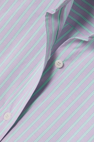 Striped cotton-poplin shirt