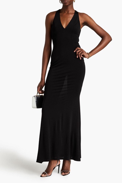 High Seas cutout stretch-jersey halterneck maxi dress