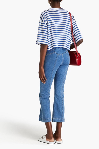 Carson high-rise kick-flare jeans