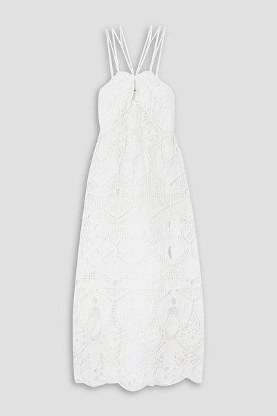 Everly cutout crocheted cotton midi dress