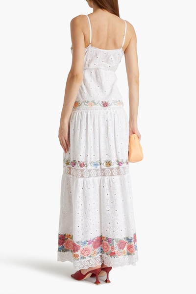 Umi embroidered broderie anglaise cotton maxi dress