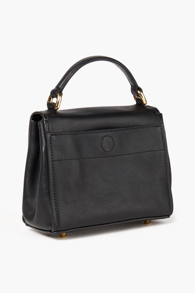 Morphed Buckle embellished leather tote