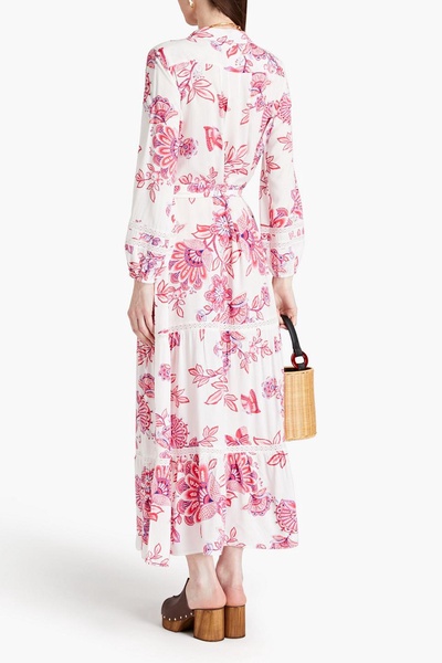 Wisteria floral-print woven maxi dress