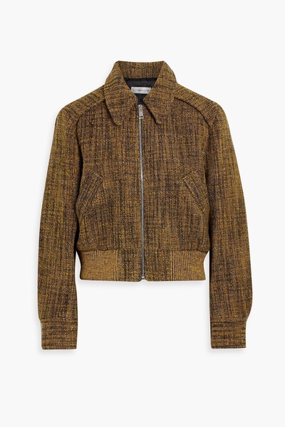 Wool-Blend Closed-Tweed Jacket