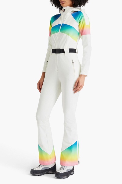 Tignes belted gradient ski suit