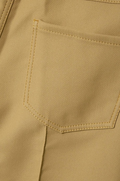 Twill flared pants