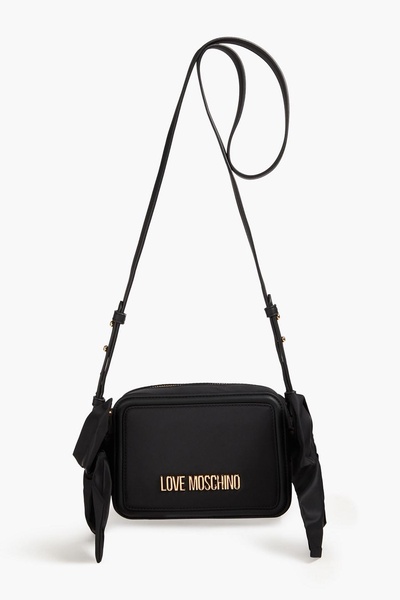 Bow-detailed shell cross-body bag