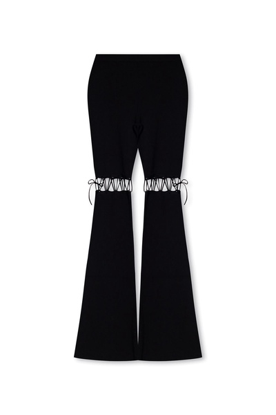 Nensi Dojaka Ribbed trousers with lacing