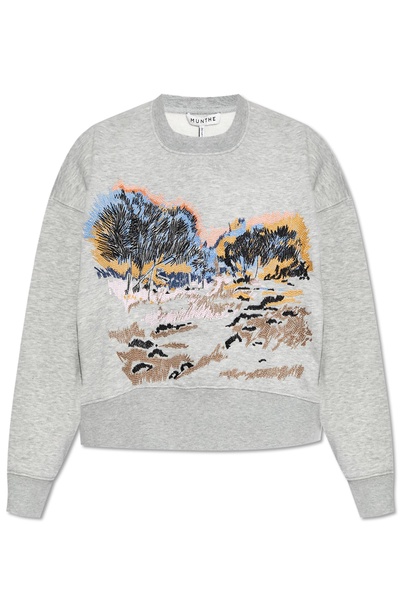 Munthe Sweatshirt with embroidered pattern