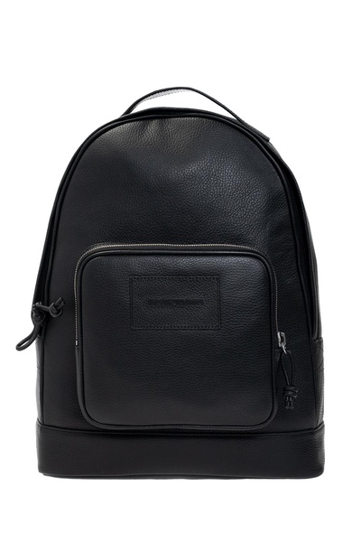 Emporio Armani Leather backpack with logo