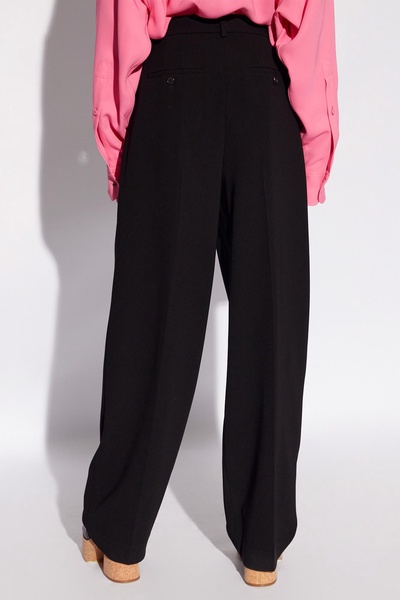 Theory Wide pleat-front trousers